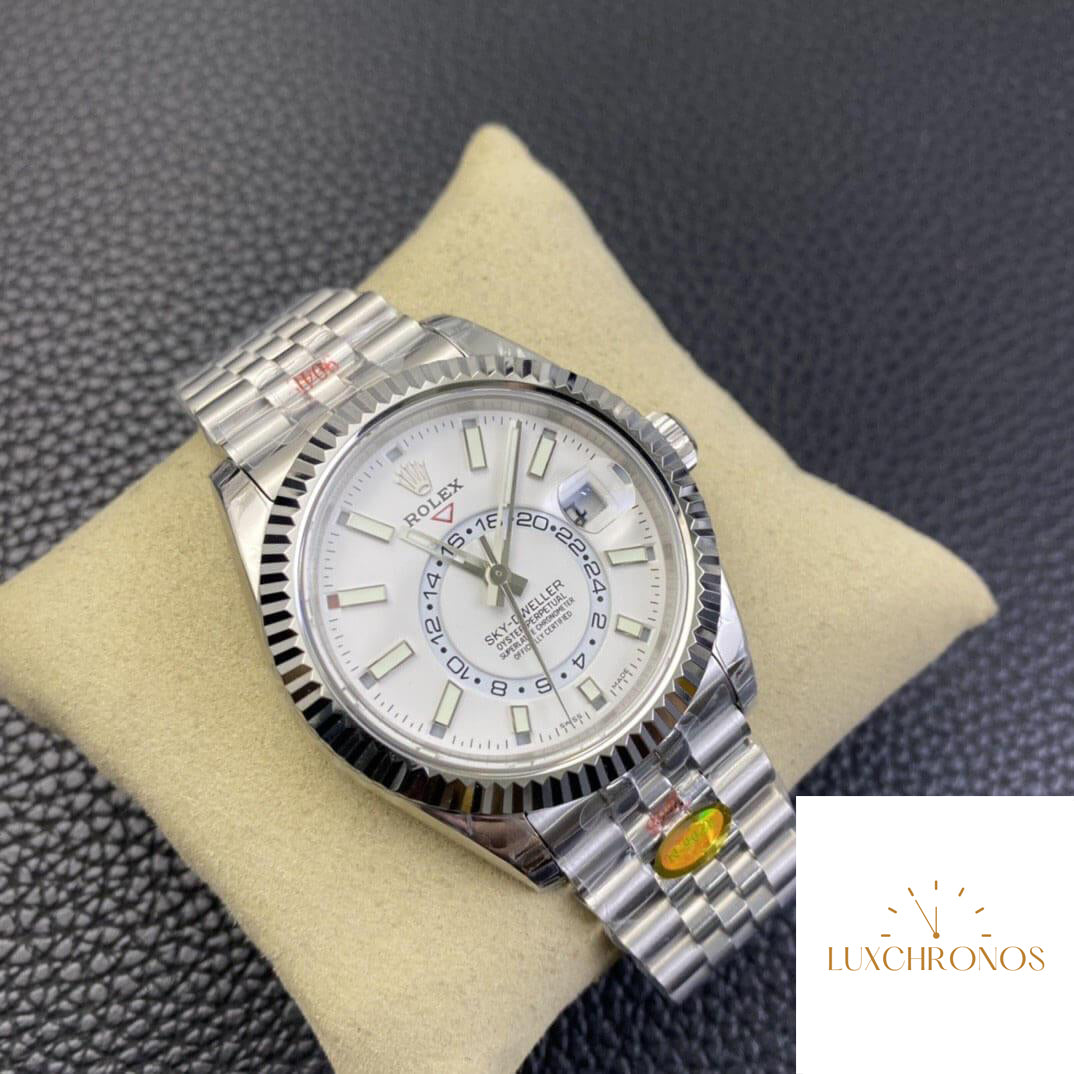 Replica Rolex Sky Dweller M326934-0002 1:1 Best Edition Noob Factory V2 White Dial