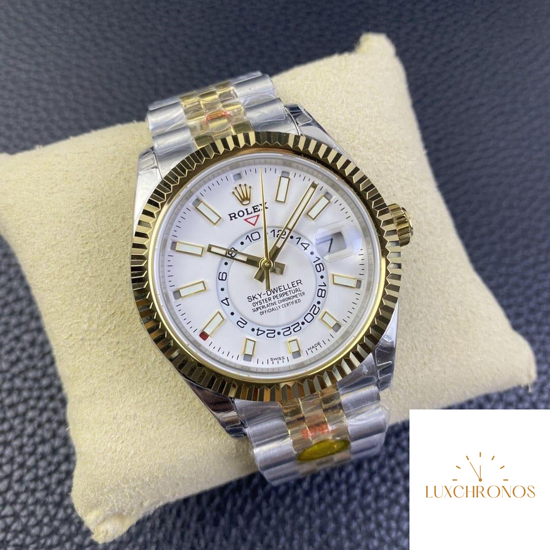 Replica Rolex Sky Dweller M336933-0006 1:1 Best Edition Noob Factory V2 White Dial