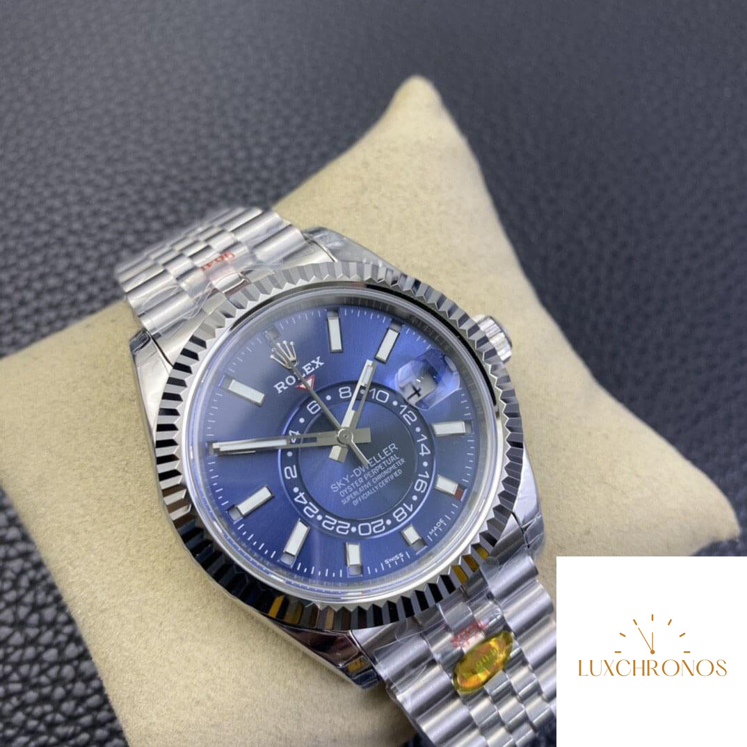 Replica Rolex Sky Dweller M336934-0006 1:1 Best Edition Noob Factory V2 Blue Dial