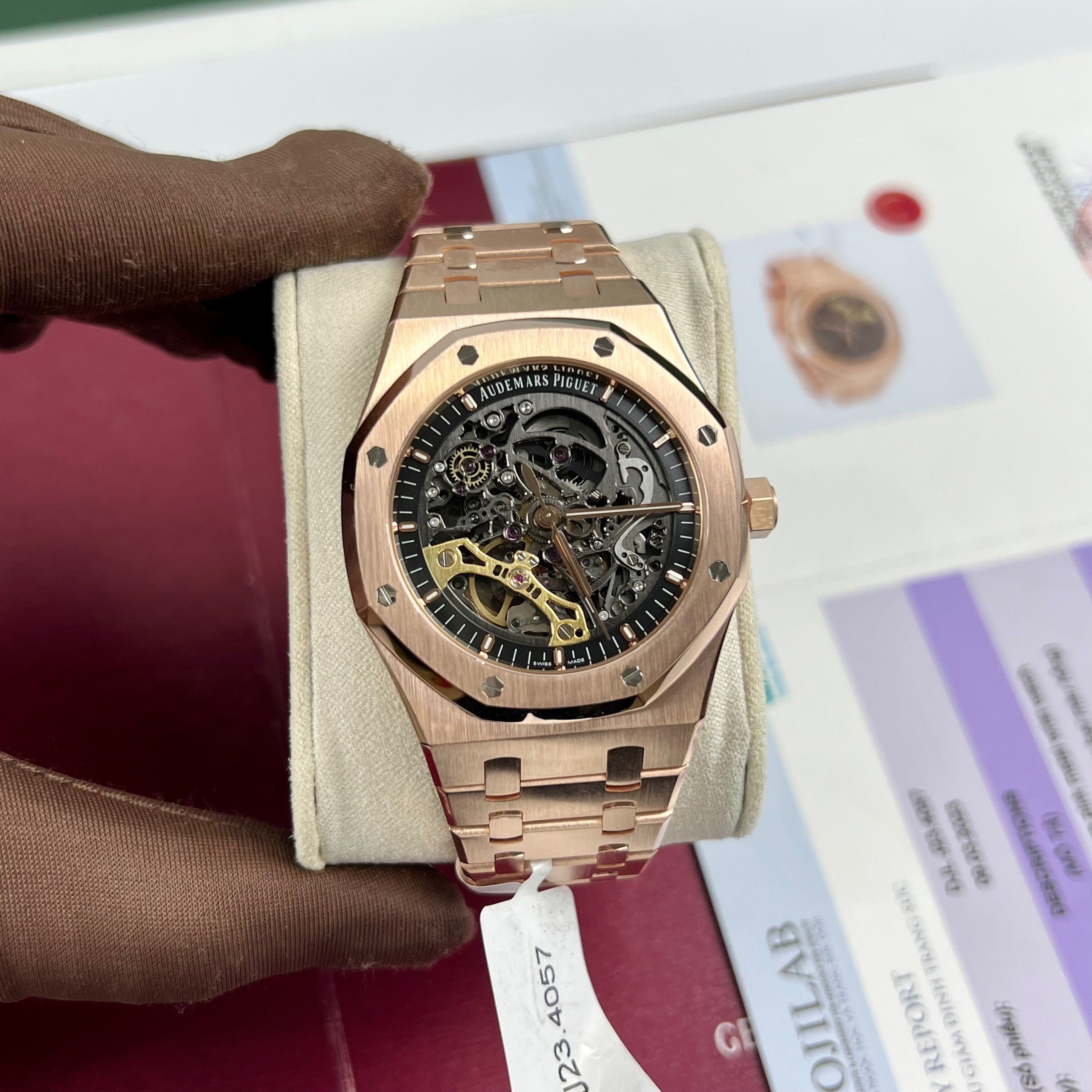 Audemars Piguet Royal Oak 15407OR.OO.1220OR.01 Best 1:1 Edition 18k Rosegold wrapped