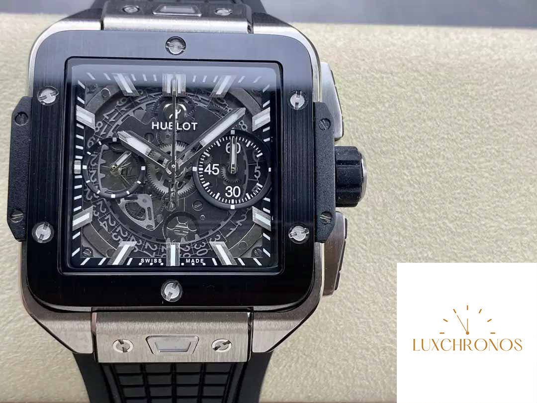 Hublot SQUARE BANG UNICO 821.NM.0170.RX 1:1 Best Edition BBF Factory Black Bezel