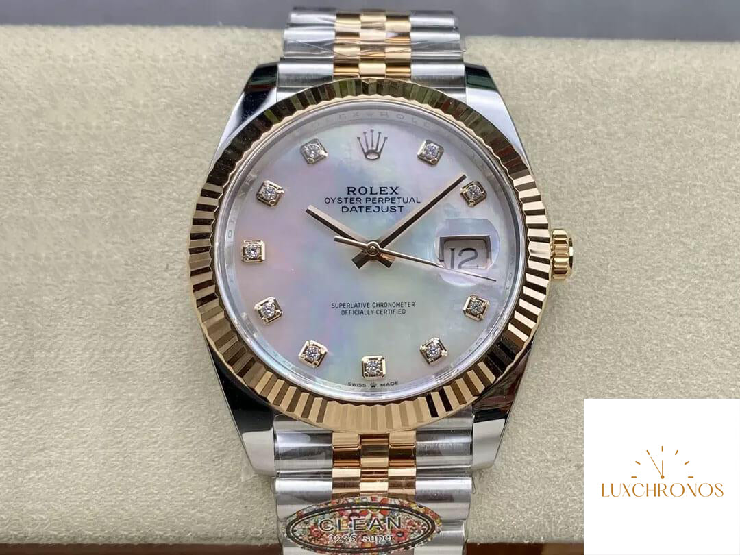 Replica Rolex Datejust 41MM M126331-0014 1:1 Best Edition Clean Factory Mother-Of-Pearl Dial