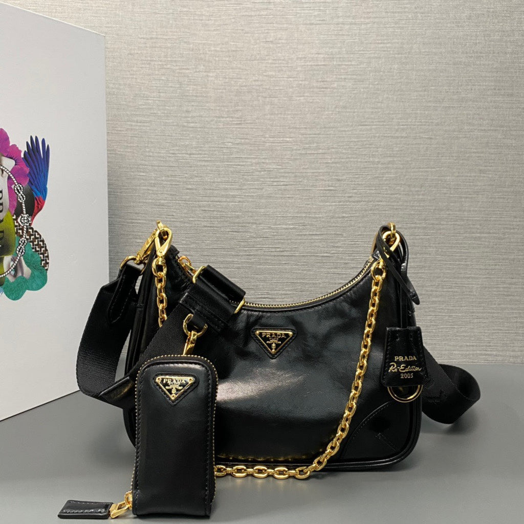 PRADA 1BH204 Shiny black