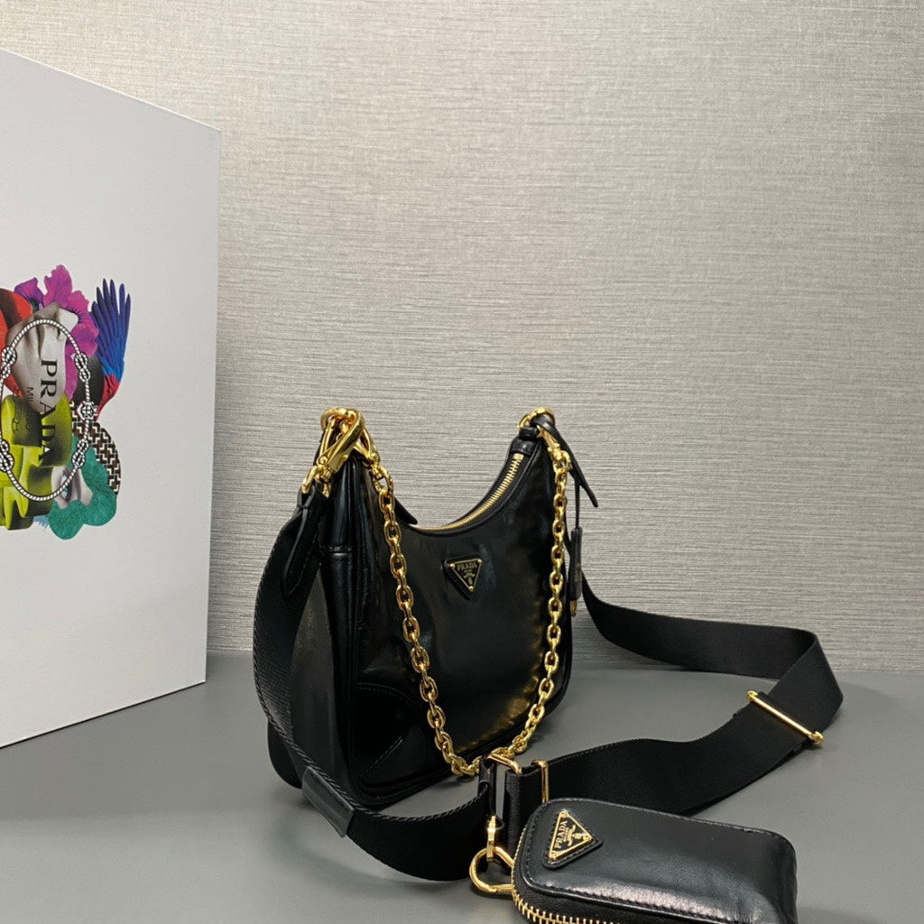 PRADA 1BH204 Shiny black