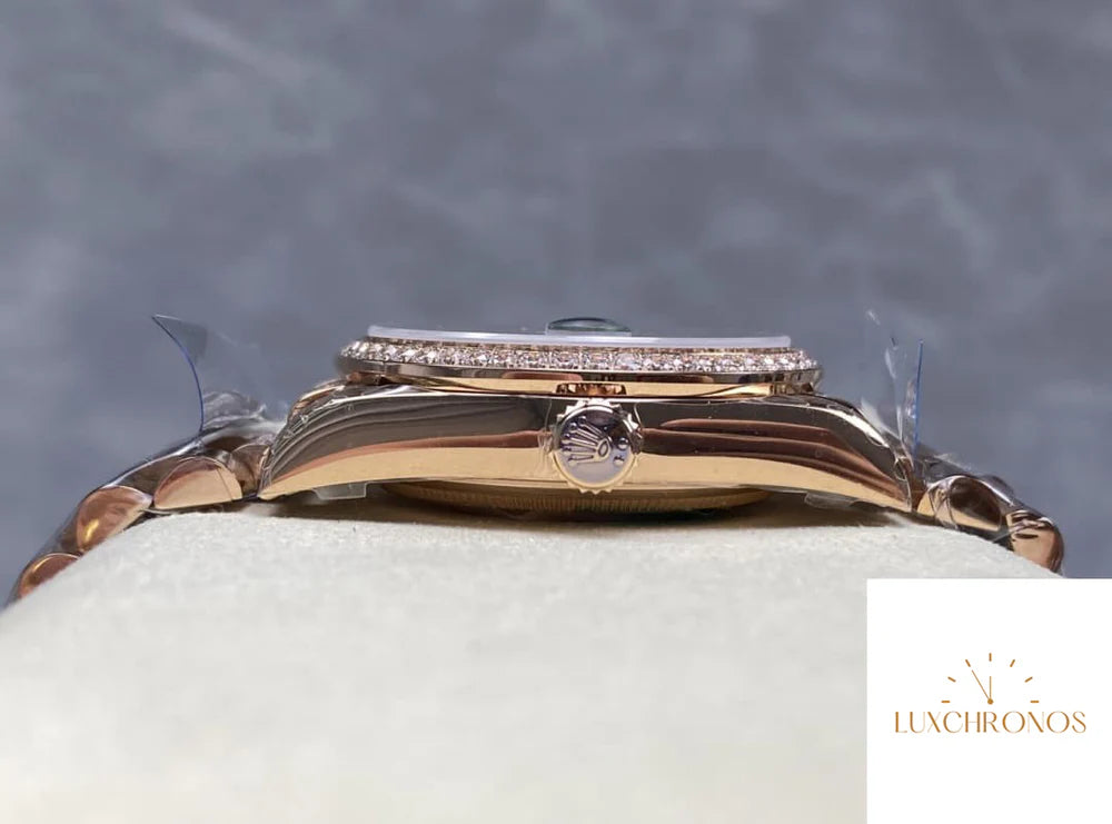 REPLICA ROLEX DAYDATE M128345RBR-0065 11 BEST EDITION 8+ FACTORY BLUE DIAL