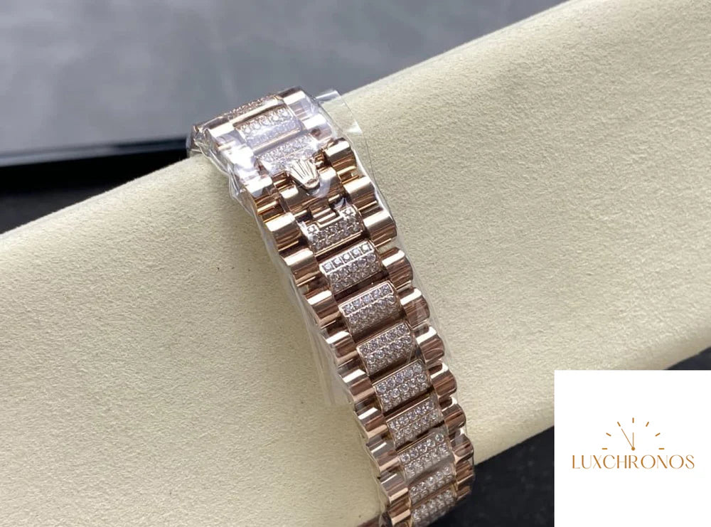 REPLICA ROLEX DAYDATE M128345RBR-0065 11 BEST EDITION 8+ FACTORY BLUE DIAL