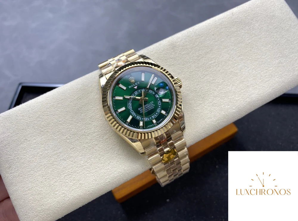 REPLICA ROLEX SKY-DWELLER M336938-0008 11 BEST VERSION NOOB FACTORY GREEN DIAL