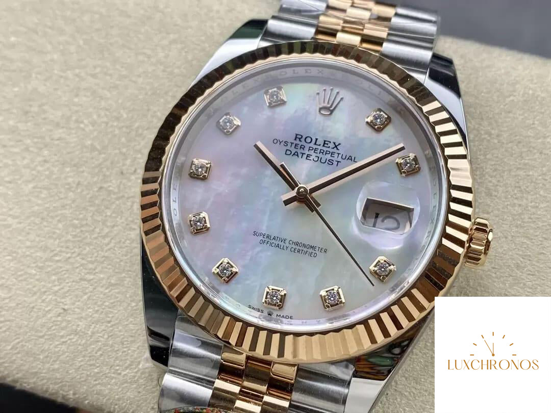 Replica Rolex Datejust 41MM M126331-0014 1:1 Best Edition Clean Factory Mother-Of-Pearl Dial