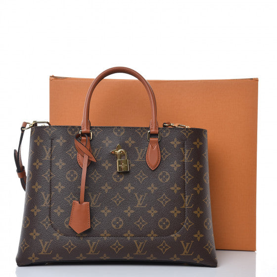 LOUIS VUITTON MONOGRAM FLOWER TOTE BROWN