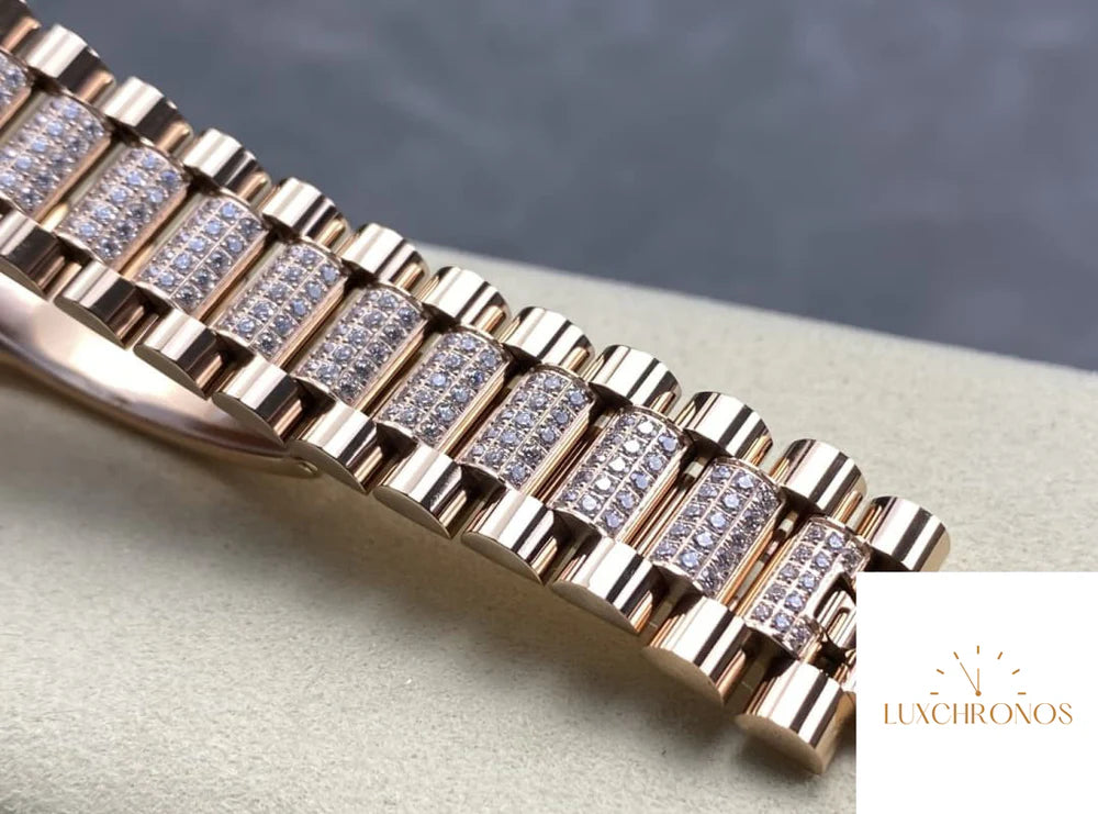 REPLICA ROLEX DAYDATE M128235-0038 11 BEST EDITION 8+ FACTORY GRADIENT BROWN