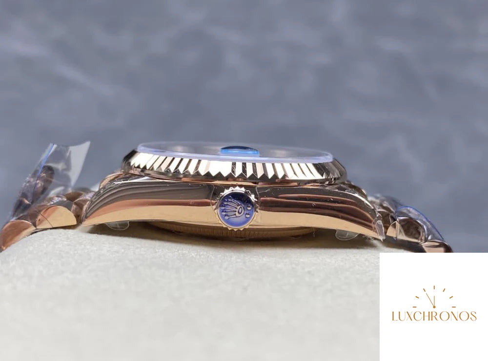 REPLICA ROLEX DAYDATE M128235-0088 11 BEST EDITION 8+ FACTORY SILVER DIAL