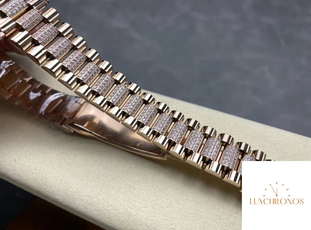 REPLICA ROLEX DAYDATE M128235-0088 11 BEST EDITION 8+ FACTORY SILVER DIAL