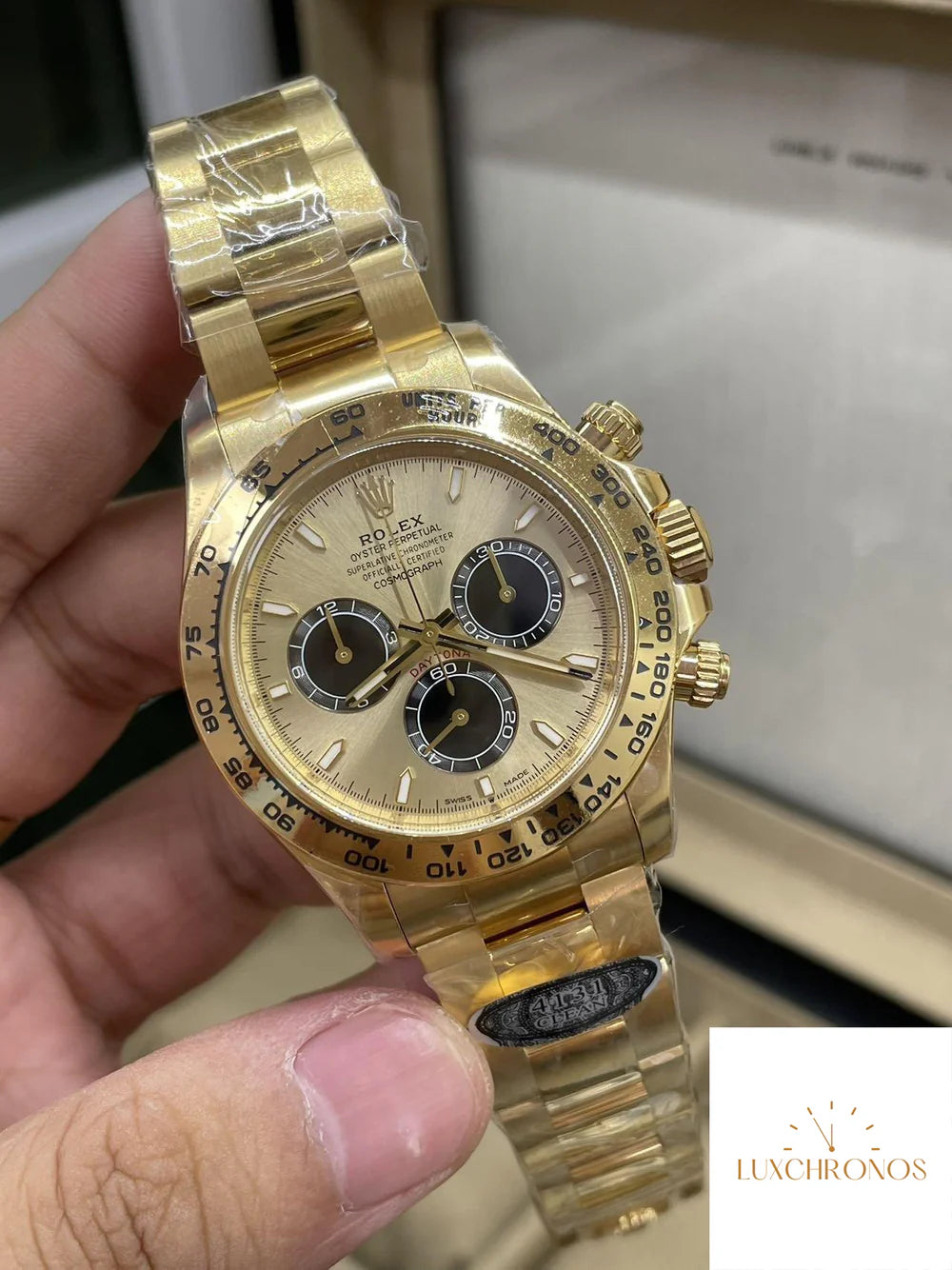 CLEAN FACTORY ROLEX COSMOGRAPH DAYTONA M126508-0006 GOLDEN COLOR