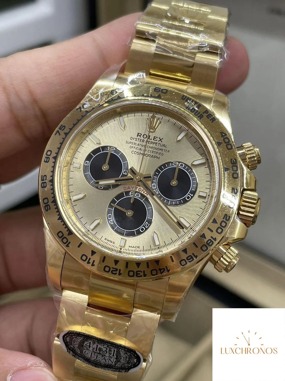 CLEAN FACTORY ROLEX COSMOGRAPH DAYTONA M126508-0006 GOLDEN COLOR