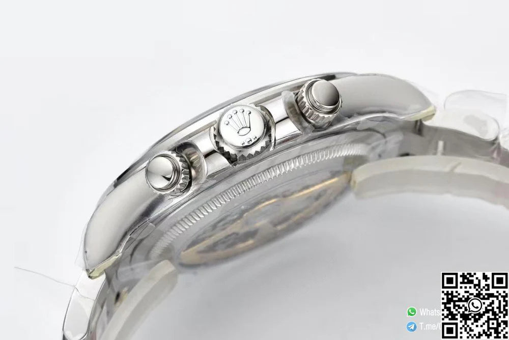 CLEAN FACTORY DAYTONA LE MANS M126529-0001 BLACK DIAL WHITE CHRONO SUB-DIAL WITH LUMINOS HOUS MARKERS 4132 MOVEMENT