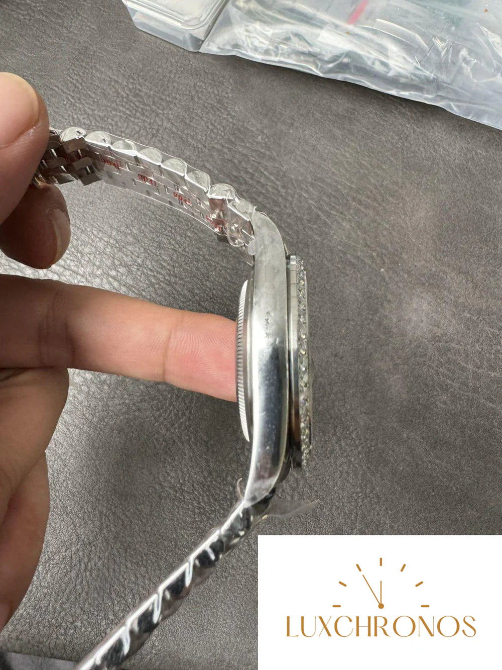 CLEAN FACTORY ROLEX DATEJUST 126334 41MM MOP DIAL DIAMONDS BEZEL 904L STEEL JUBILEE BRACELET SH3235 CUSTOMIZED WATCH