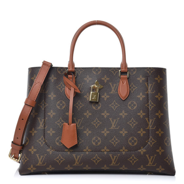 LOUIS VUITTON MONOGRAM FLOWER TOTE BROWN